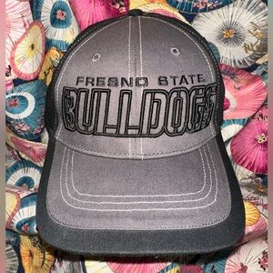 Fresno State Bulldogs Richardson Gray And Black Baseball Style Hat Cap
